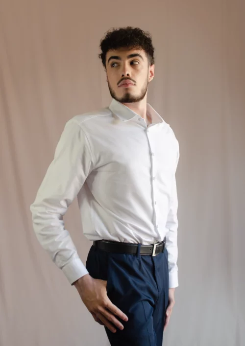 chemise signée clovis blanche
