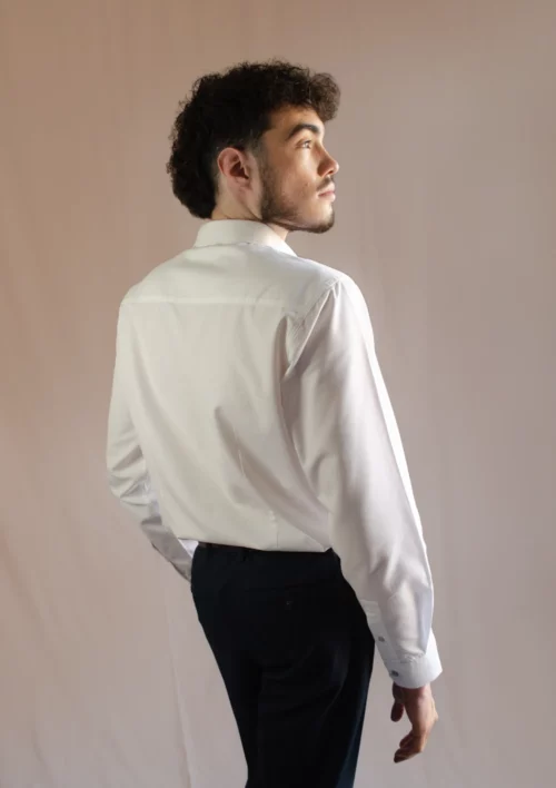 chemise signée clovis blanche