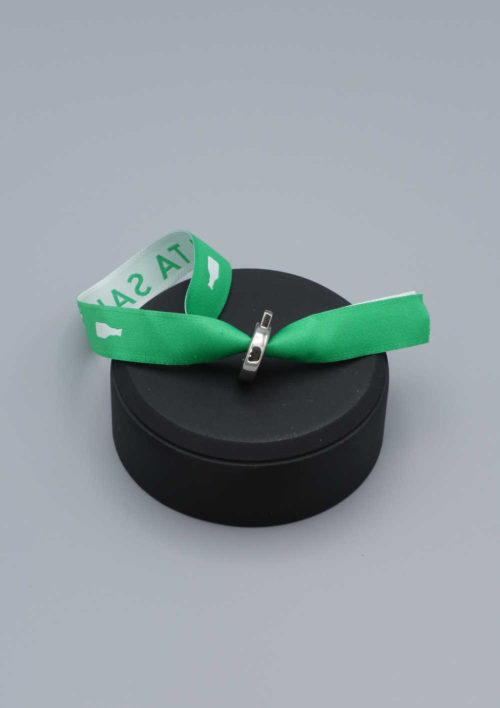 visuel du fermoir réutilisable pour les bracelets en tissu signée clovis