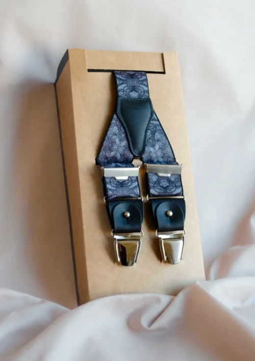 bretelles signée clovis large homme lion