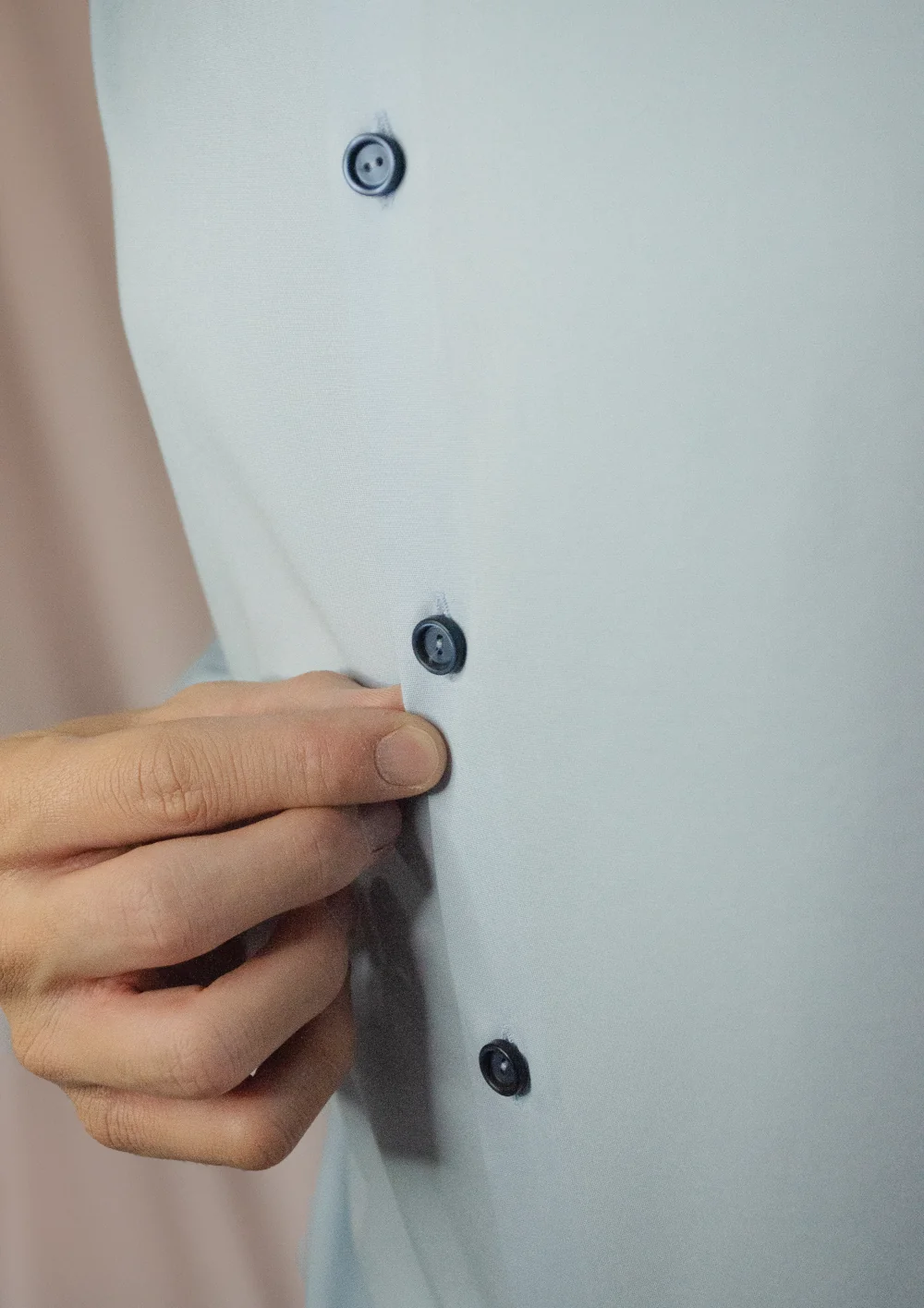 chemise signée clovis bleu ciel