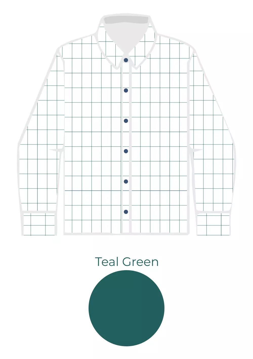 chemise carreaux homme coton bio couleur teal green visuel global