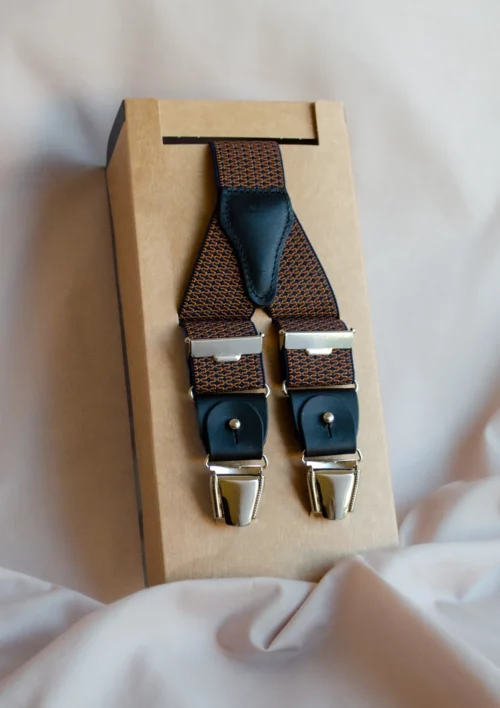 signee clovis bretelles marine terracotta